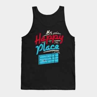 My Happy Place Swimming Pool - Swim Team Swimmer Gift Tank Top